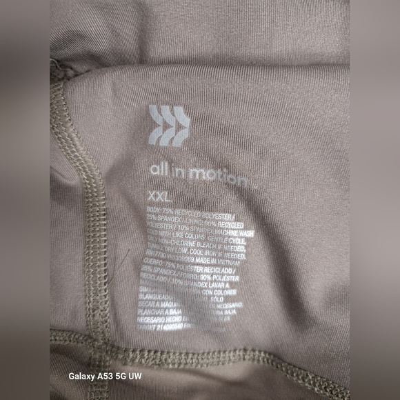 All In Motion XXL Spandex Jumpsuit Cut Out Back Body Shaping Taupe Color - Picture 4 of 5